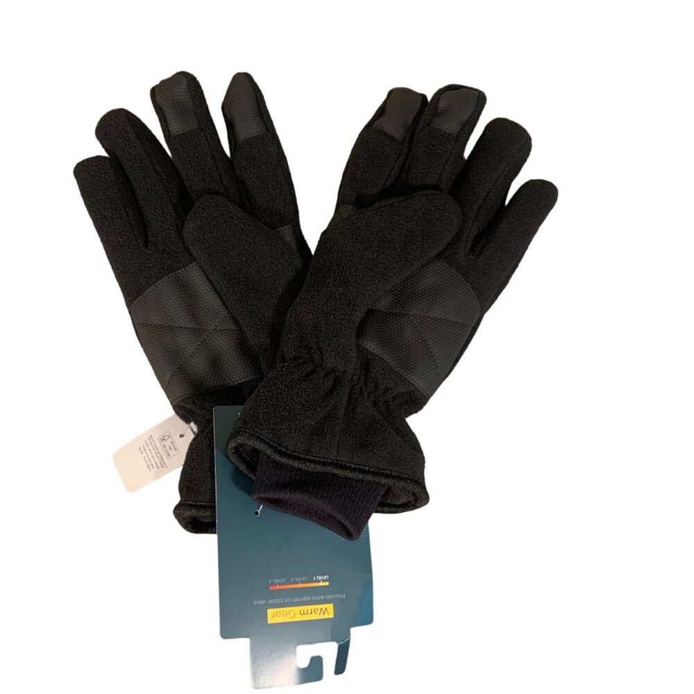 Tek Gear L/XL Warm Gear Microfleece Gloves Thinsulate Insulated Touch Screen Com